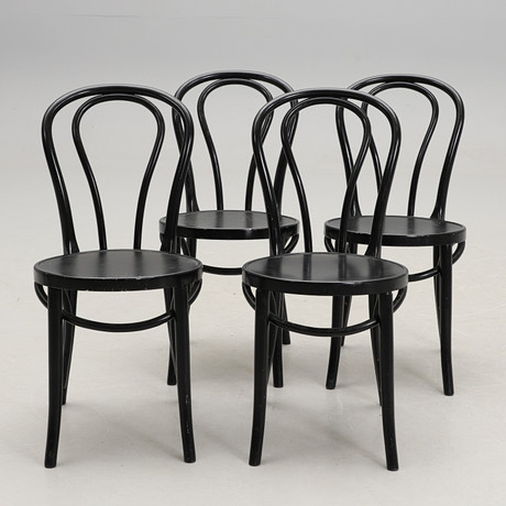 GILLIS LUNDGREN. Stolar, 4 st, "Öglan", IKEA. på auktion hos Crafoord Auktioner Malmö