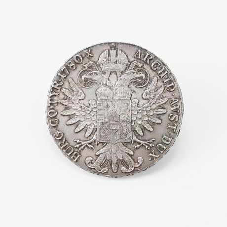 MYNT, 1 thaler, silver, Maria Theresia, Österrike, 1870. på auktion hos Göteborgs Auktionsverk