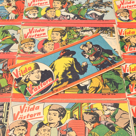 SERIETIDNINGAR, "Vilda västern", nr 27-52, 1953. på auktion hos Gomér & Andersson Linköping