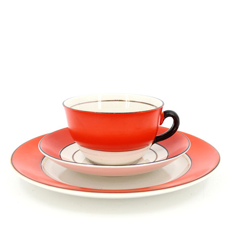 KAFFESERVIS, 35 delar, "Karneval", Gefle Porslinsfabrik. på auktion hos Höganäs Auktionsverk