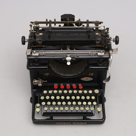 SKRIVMASKIN, Remington, "12", 1924. på auktion hos Crafoord Auktioner Lund