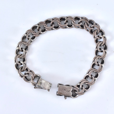ARMBAND, bismarck, Victor Janson Lindesberg 1970, silver. på auktion hos Halmstads Auktionskammare