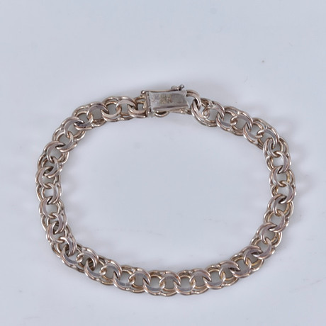 ARMBAND, bismarck, silver. på auktion hos Halmstads Auktionskammare