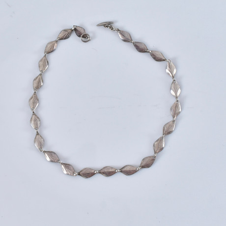 HALSBAND, silver, Herman Siersböl, Danmark. på auktion hos Halmstads Auktionskammare