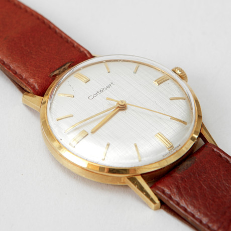 ARMBANDSUR, Cortébert, 18k guld i boett, manuell, 1960-tal. på auktion hos Göteborgs Auktionsverk