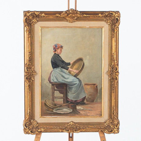 JULES PAUL VICTOR ROBICHON. Olja på duk, Frankrike 18/1900-tal. på auktion hos Laholms Auktionskammare