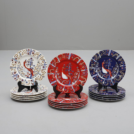 KLAUS HAAPANIEMI. servisdelar, 23 st, "Taika" porslin, Iittala, 2000-tal. på auktion hos Södermanlands Auktionsverk