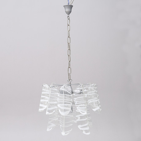 TAKLAMPA, TROLIGEN MAZZEGA, MURANO, ITALIEN, 1970-TAL. på auktion hos Crafoord Auktioner Lund