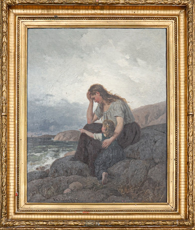 AXEL GILLIS HAFSTRÖM (1841-1909). Olja på duk, signerad samt daterad. på auktion hos Södermanlands Auktionsverk
