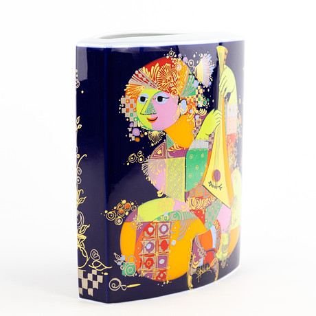 BJÖRN WIINBLAD. STÖRRE VAS. "Aladdin", Studio Line, Rosenthal, Tyskland. på auktion hos Karljohan Auktioner
