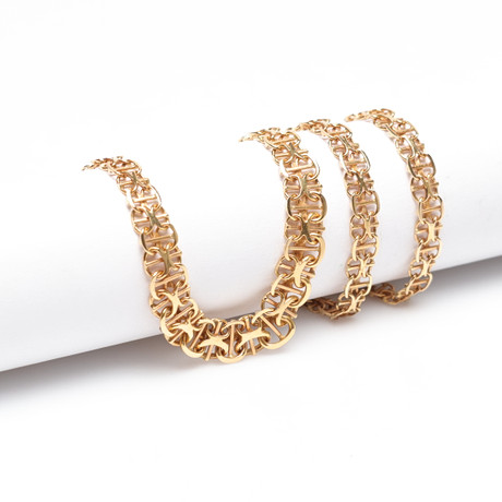 HALSBAND, X-länk, 18k, Guld, vikt cirka 14,6 gram. på auktion hos Gomér & Andersson Linköping