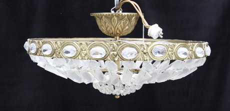 TAKLAMPA MED PRISMOR, 1900 tal.