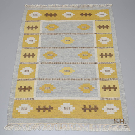 MATTA, röllakan, 230x176 cm, monogramsignerad S.H. på auktion hos Auktionsmagasinet Vänersborg