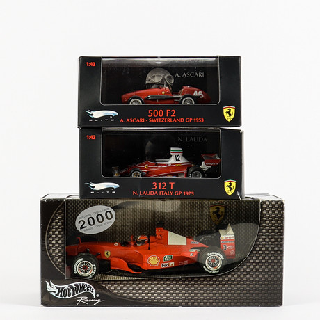 Hot Wheels 3 stycken Ferrari. på auktion hos Karlstad Hammarö Auktionsverk