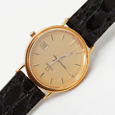 ARMBANDSUR, Omega, 18k guld i boett. på auktion hos Göteborgs Auktionsverk