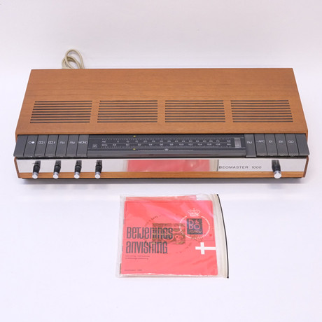 BANG & OLUFSEN. FM-STEREORECEIVER/FÖRSTÄRKARE, "BEOMASTER 1000". 1960-TAL. på auktion hos Björnssons Auktionskammare