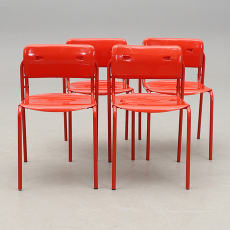 STOLAR, 4 st "Folke", Design: BOX 25, 1980-tal. på auktion hos Crafoord Auktioner Malmö