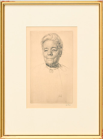 AXEL FRIDELL. "Selma Lagerlöf", 1929. på auktion hos Uppsala Auktionskammare