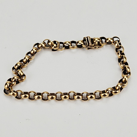 ARMBAND, "Ärtlänk", guld, 18K, Jo-Ans Guld AB, Köping(1971-), vikt ca. 16,1 gram. på auktion hos Auktionshuset Thörner & Ek
