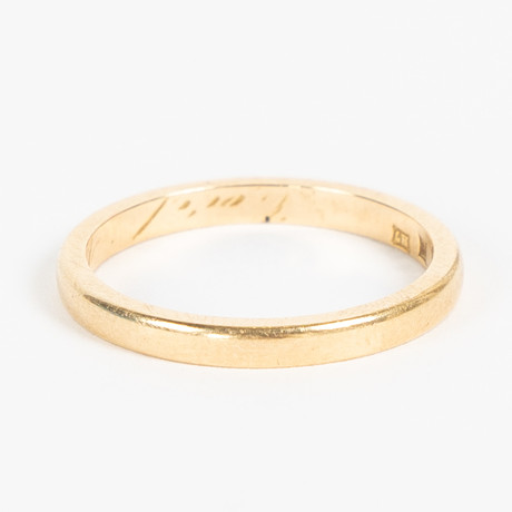RING, 18K, Hallengren G F, Malmö 1910. på auktion hos Stockholms Auktionsverk Helsingborg