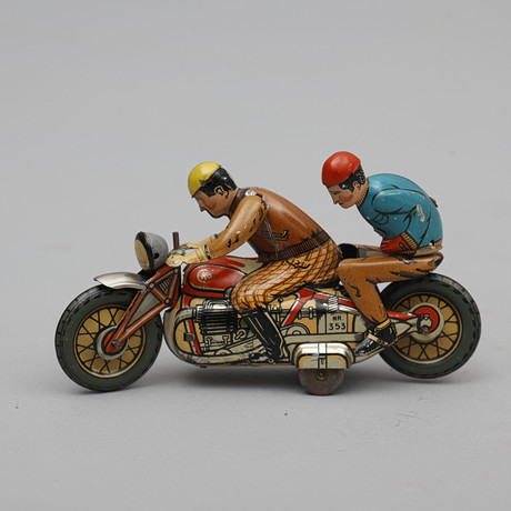 LEKSAKSMOTORCYKEL, litograferad plåt, CKO, Kellerman, Nr 353, Tyskland. på auktion hos Södermanlands Auktionsverk