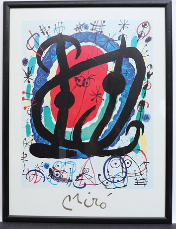 JOAN MIRÓ. Efter, komposition. på auktion hos Falun Auktionsbyrå