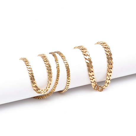 HALSKEDJA samt ARMBAND, guld, "manglad pansar", 18k, ca 18 gram. på auktion hos Gomér & Andersson Linköping