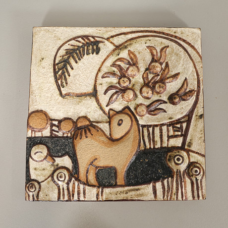 JOHN KÄLL. Wall relief, glass, Elme Glasbruk, Sweden. Glass - Art