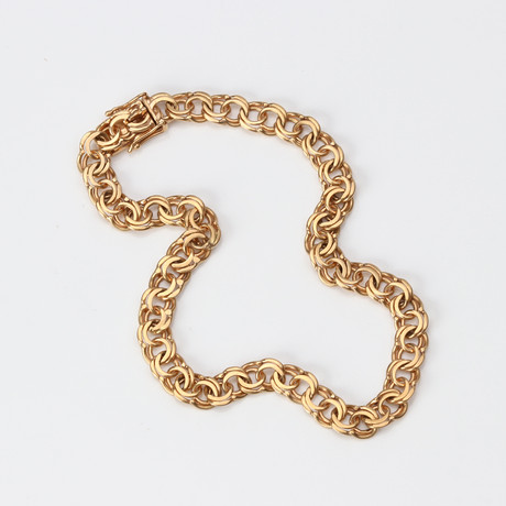 ARMBAND, BISMARCKLÄNK. 18k guld, 10,1 gram. på auktion hos Skånes Auktionsverk
