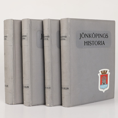 BÖCKER, 4 stycken, Jönköpings historia, Richards aktiebolags förlag och tryckeri. på auktion hos Helsingborgs Auktionskammare