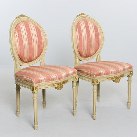 STOLAR, 2 st, gustaviansk stil, 1900-talets tidigare del. på auktion hos Formstad Auktioner