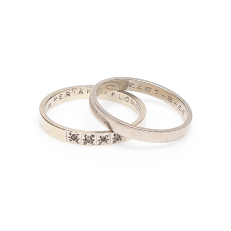 RINGAR, vitguld, 18k, ca 4,4 gram. på auktion hos Gomér & Andersson Linköping
