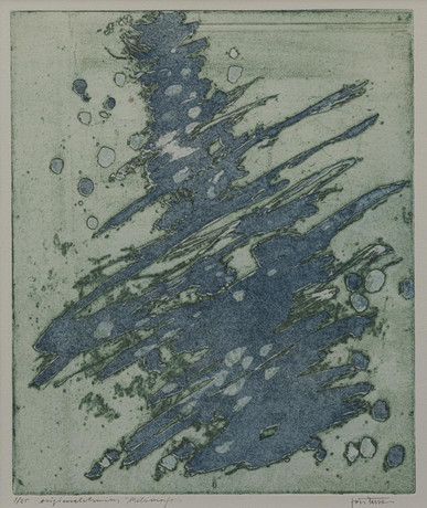 JON PÄRSSON (1933-2018). "Metamofors", färgetsning, signerad och numrerad 1/25. på auktion hos Garpenhus Auktioner