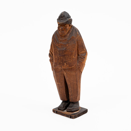 CARL JOHAN TRYGG. Skulptur, trä, signerad på undersida. på auktion hos Auktionshuset Kolonn