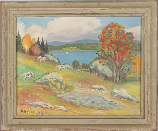 HAMPE SVANBERG. "Septemberdag, olja på duk, signerad. på auktion hos Stadsauktion Sundsvall