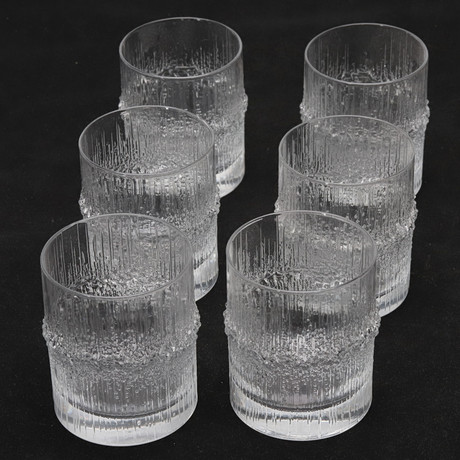 TAPIO WIRKKALA, 6 st. "Niva", Iittala, Finland. på auktion hos Örebro Stadsauktioner