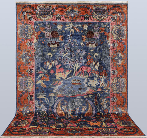 MATTA. Figural Zigler, 299 x 204 cm. på auktion hos Södermanlands Auktionsverk
