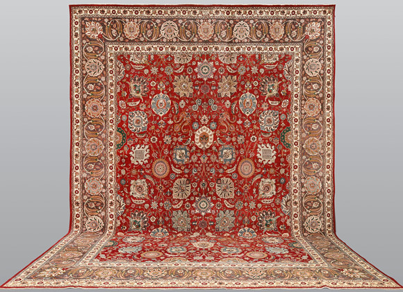 MATTA. Täbriz patinerad, signerad "Javan - Amir Khiz", 485 x 343 cm. på auktion hos Södermanlands Auktionsverk
