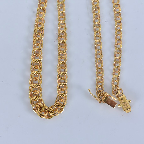 COLLIER, bismarck, 18K. på auktion hos Halmstads Auktionskammare