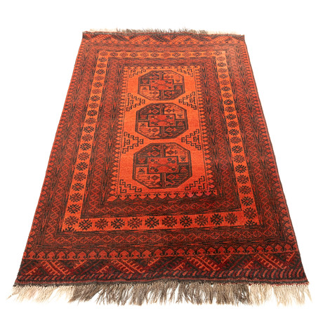 ORIENTMATTA, afghan, handknuten. på auktion hos Karljohan Auktioner