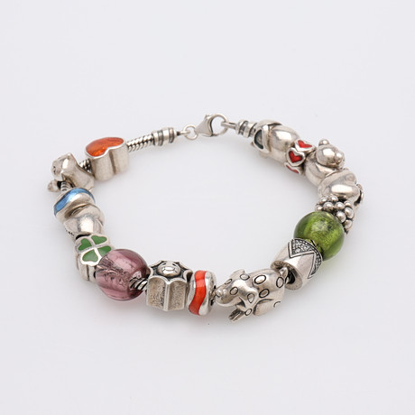 BERLOCKARMBAND, STERLINGSILVER, PANDORA. på auktion hos Crafoord Auktioner Lund