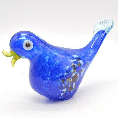 OIVA TOIKKA. Glass bird, signed O. Toikka Nuutajärvi Nokia. 1987