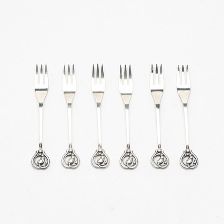 DESSERTGAFFLAR, 6 st, Georg Jensen, modell…