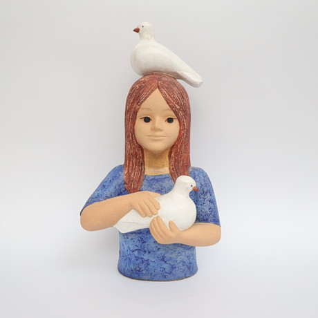 LISA LARSON. Figurin, stengods, 