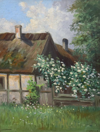 FRANS WILHELM ODELMARK. olja på duk, "Falsterbo". på auktion hos Markus Auktioner