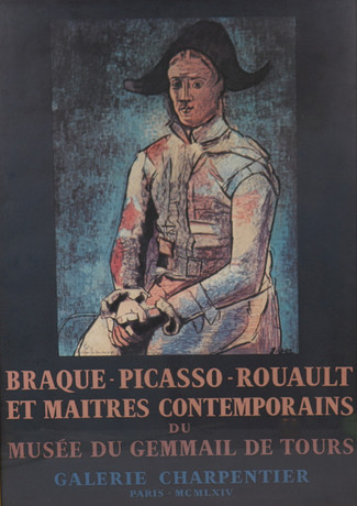 PABLO PICASSO. EFTER. affisch, Musée du Gemmail de Tours 1964. på auktion hos Markus Auktioner