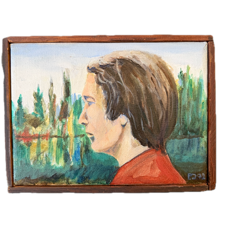 PEDER JOSEFSSON. "Gå sin egen väg" 1972, Olja på duk. på auktion hos Auktionshuset STO Bohuslän