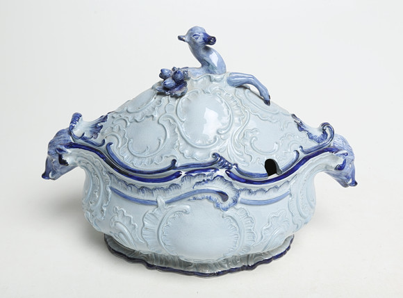 TERRIN, flintgods, Rörstrand, 1800-tal. på auktion hos Kalmar Auktionsverk