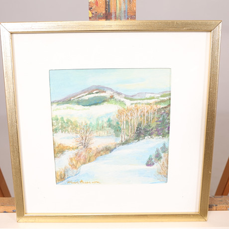 HANS HANSSON. GOUACHE, signerad. på auktion hos Höörs Auktionshall