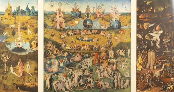 HIERONYMUS BOSCH. Efter, affisch, "The Garden of Delights". på auktion hos Karljohan Auktioner